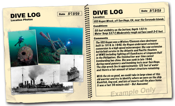 dive log contest